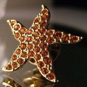🇦🇹 SWAROVSKI Starfish Tack Pin Brooch